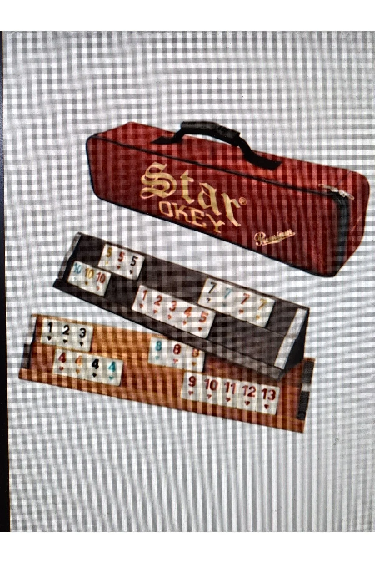 دست اُکی بازی ترکی ست ستاره پریمیوم چوبی مجموعه OKEY 1. Star Okey