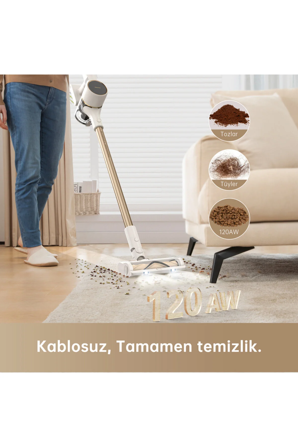 جاروبرقی ایستاده آبی R10 عمودی اورجینال Dreame