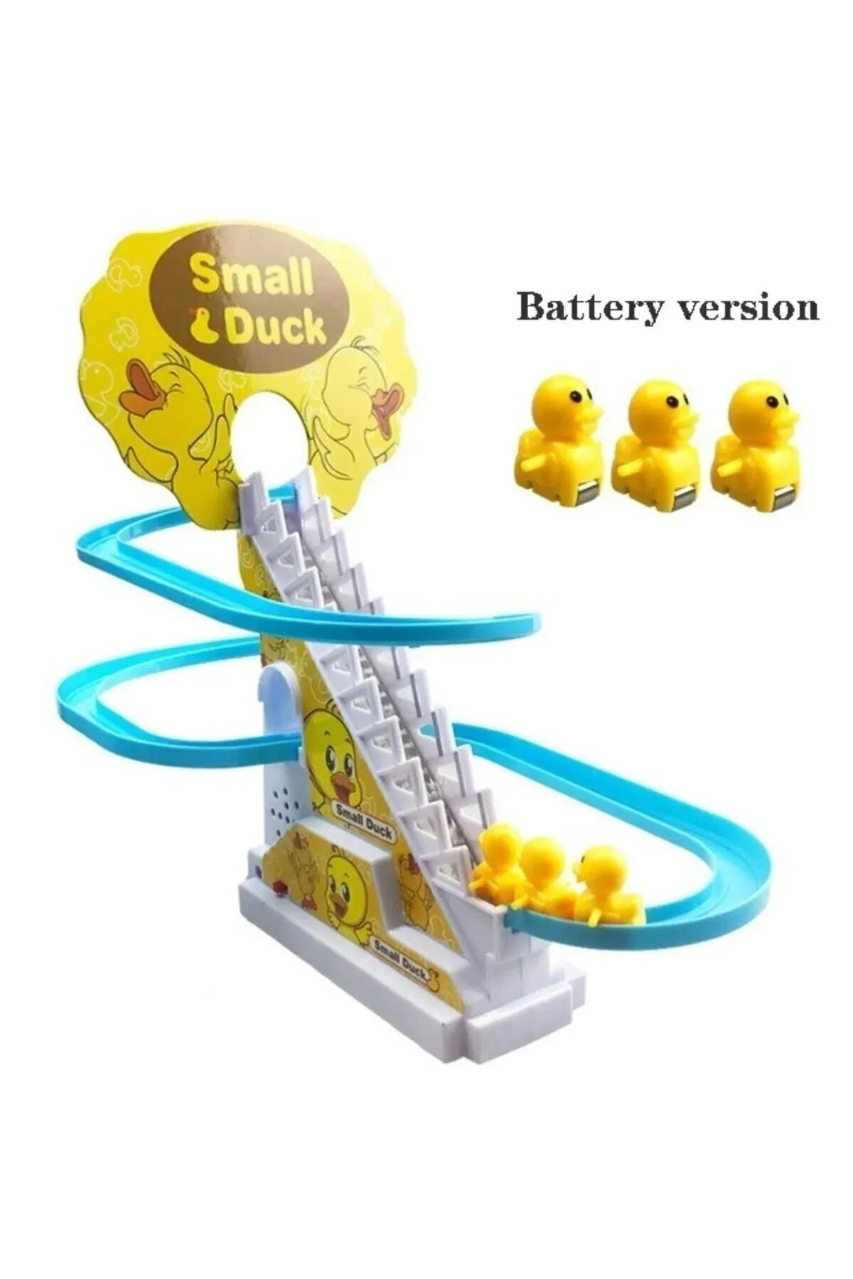 ماشین اسباب بازی اردک ها با موسیقی از پله بالا و پایین می روند Toys Avm