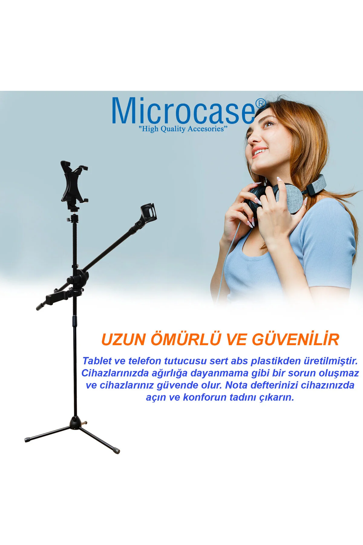استند نت و ساز تبلت میکروفون نگهدارنده تلفن 180 درجه تنظیم قابل AL4533 Microcase