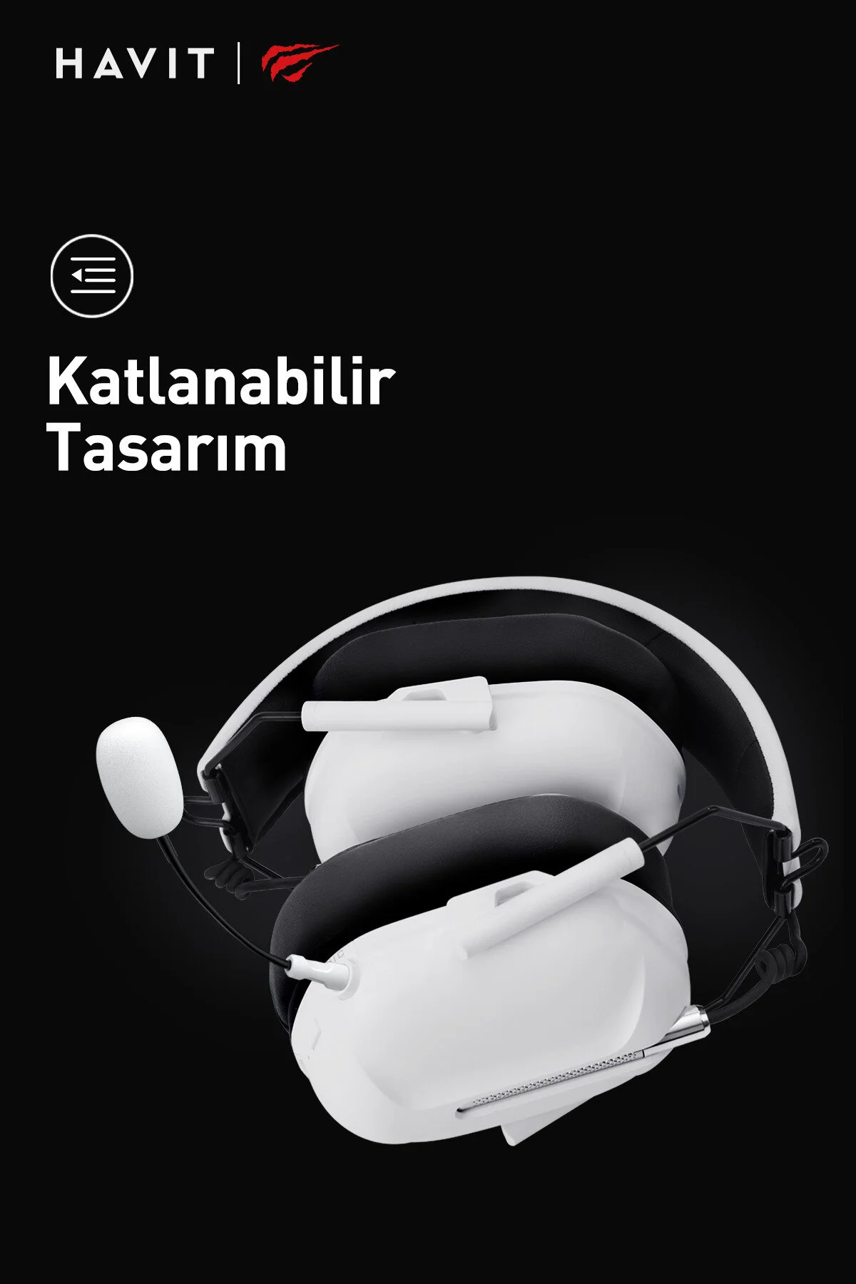 هدست مخصوص بازی میکروفون GAMENOTE H2033D بلندگو 50 میلی متر جک 3.5 Havit