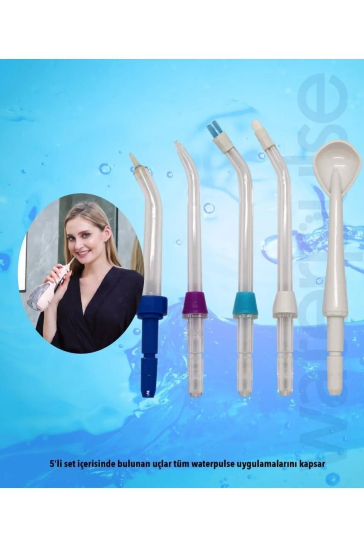 سری یدک مسواک واتر جت سازگار با همه مدل ها 5 نکته اضافی حرفه ای  waterpulse
