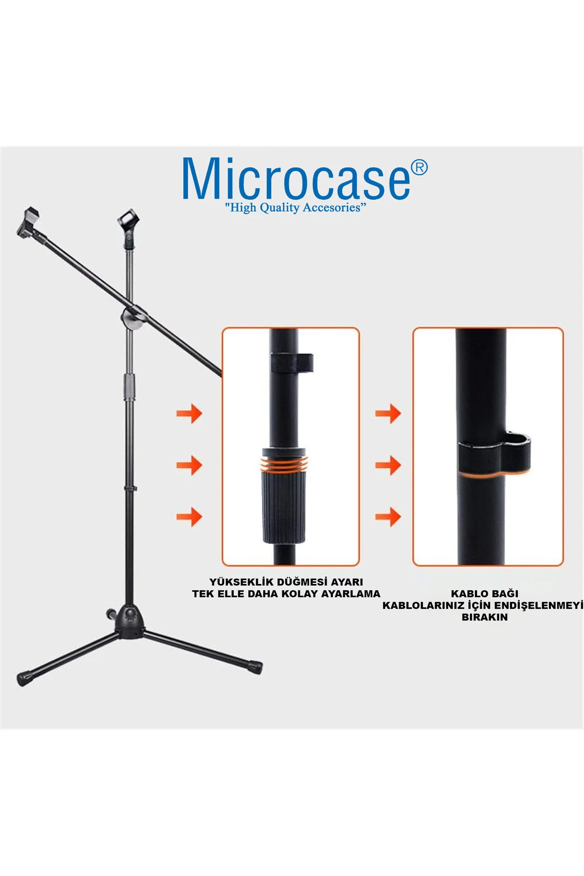 استند نت و ساز 4IN1 طبقه 360 DONER PROFESSIONAL MICROPHONE AL4534 Microcase
