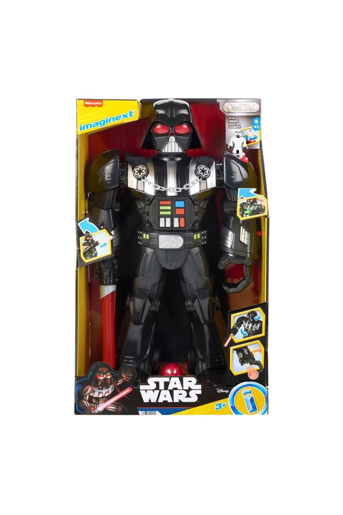اسباب بازی های فیگور شخصیت FISHER PRICE IMAGINEXT STAR WARS DARTH VADER ROBOT HXG51 ایمجینکس Imaginext