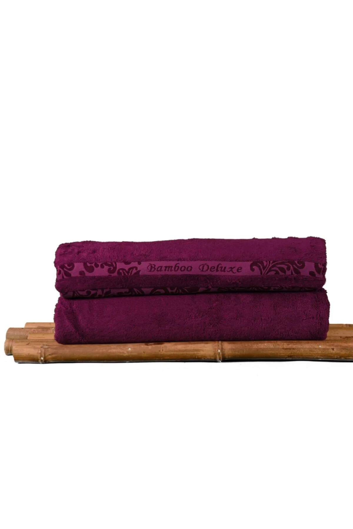 حوله بنفش بامبو 100% ارگانیک ست 50x90 سانتی متر بسته 6 عددی ممتاز فوق العاده نرم تزئینی Mulberry