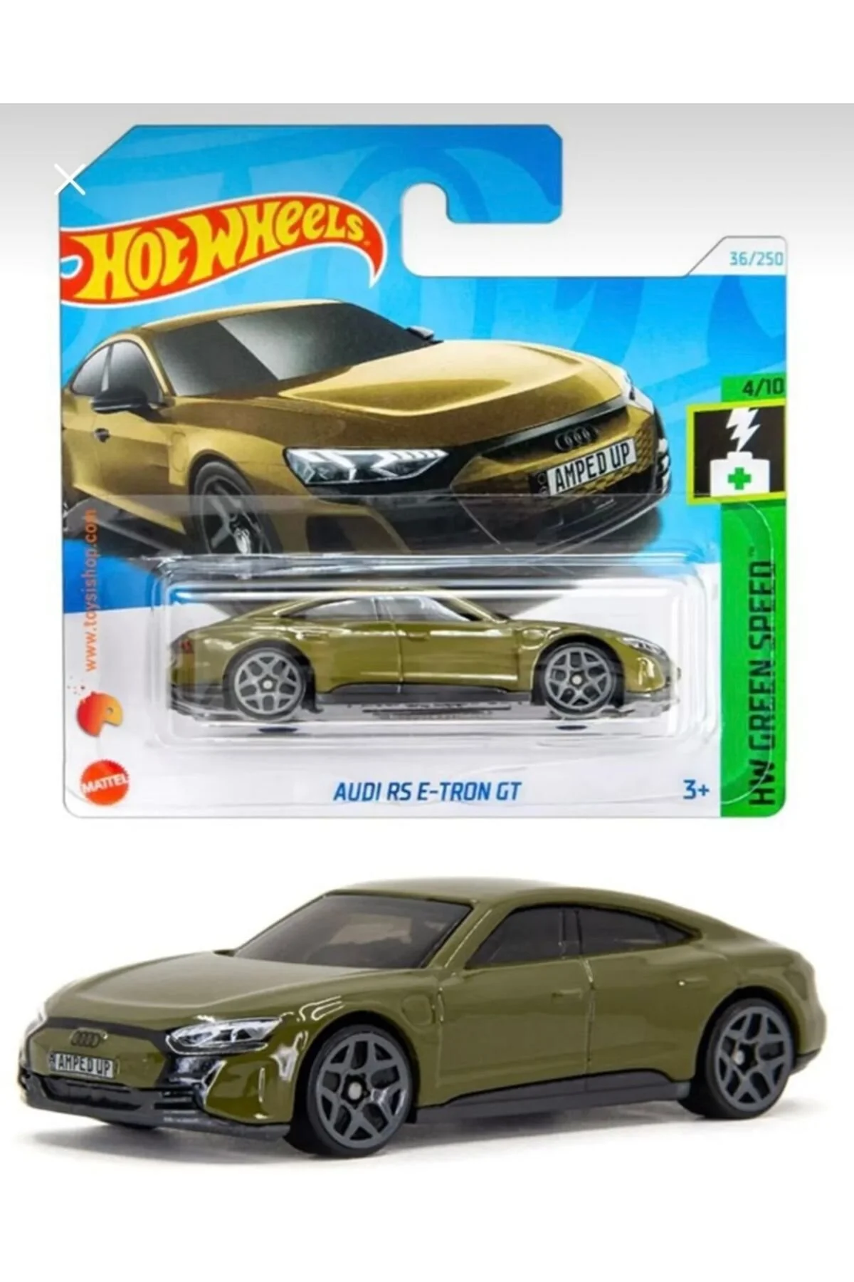 ماشین اسباب بازی AUDI E TRON RS KHAKI HOT WHEELS