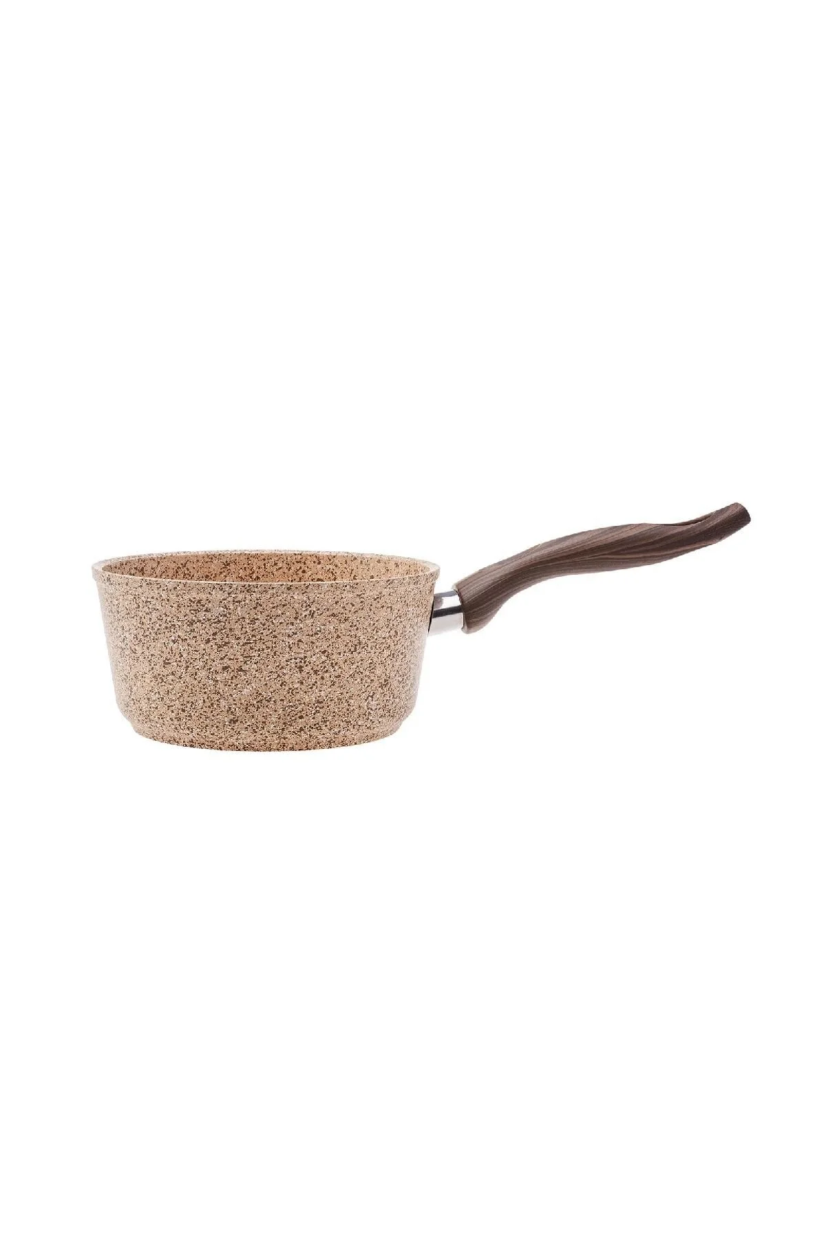 پارچ کوچک شیر گرانیت نقره ای چوب CEZVASI 18 سانتی متر Karaca