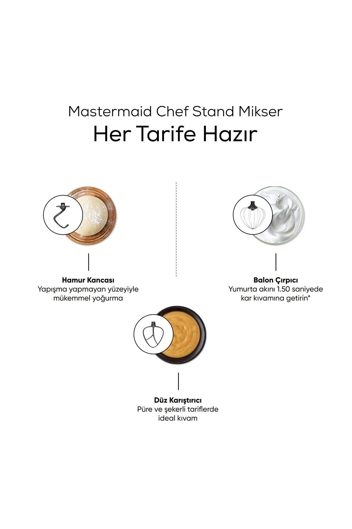 همزن کاسه دار حرفه ای سر آشپز Mastermaid کاراجا Karaca