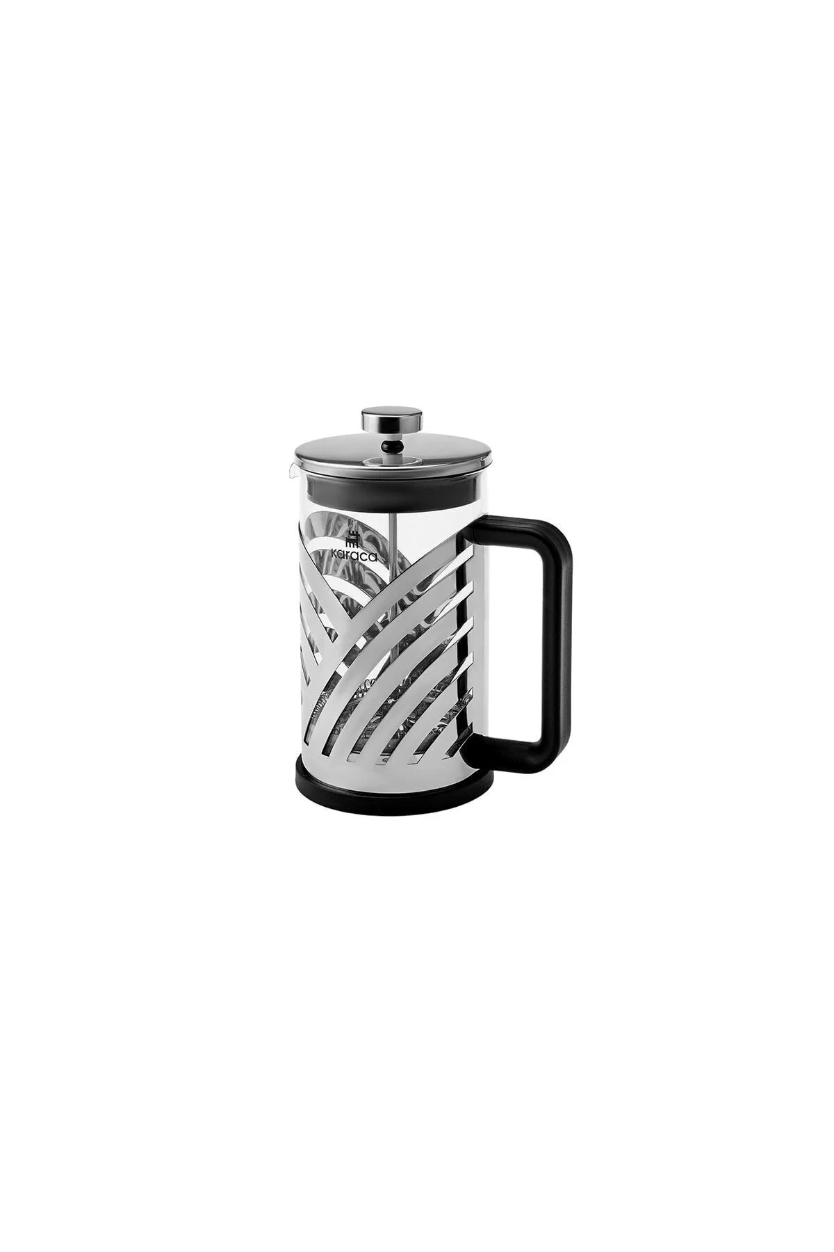 فرنچ پرس شیشه‌ای موج دار 600 میلی لیتری کاراجا Karaca