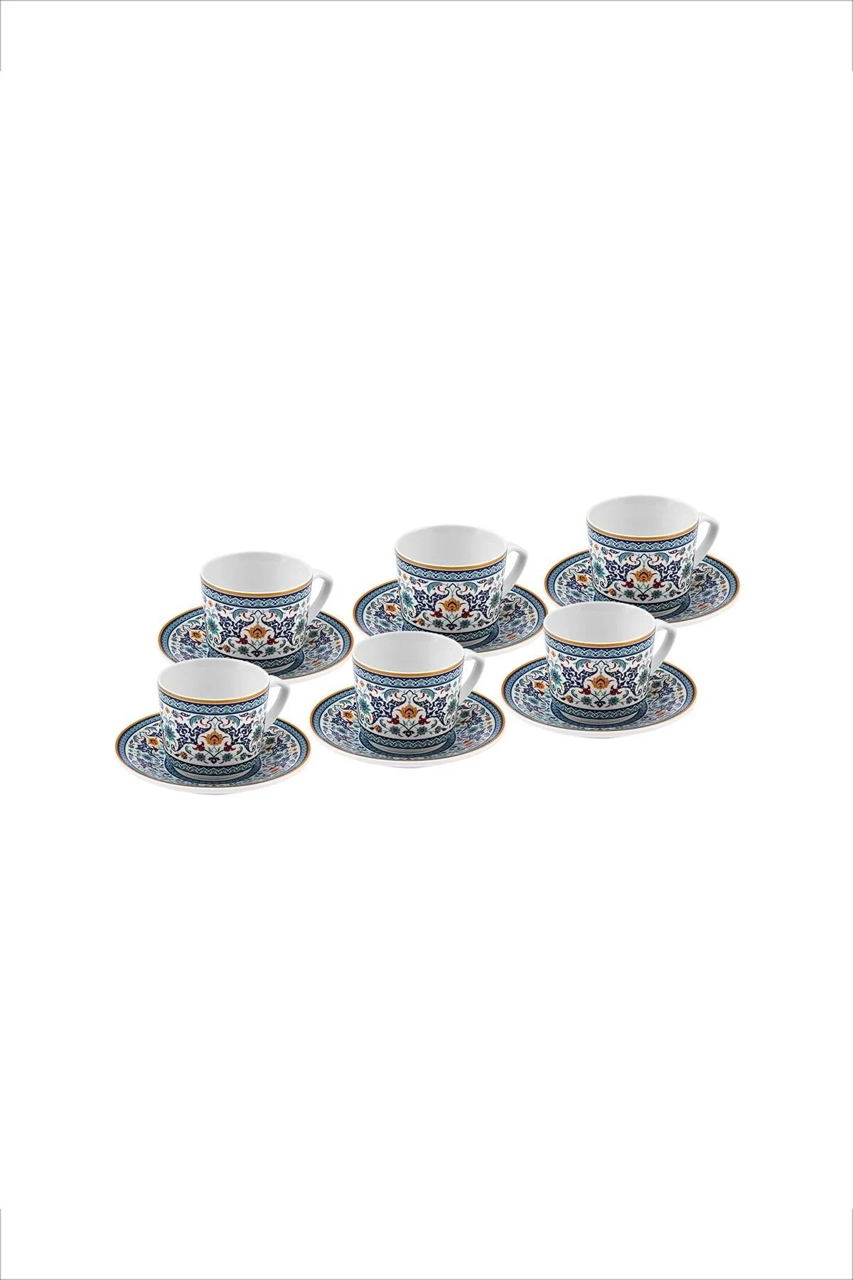 فنجان قهوه BEYLERBEYI برای 6 نفر 80 میلی لیتر تنظیم شده است Karaca