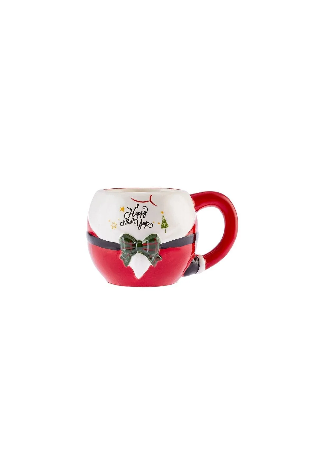 ماگ سفید لیوان پاپیونی سال نو 450 میل کاراجا Karaca