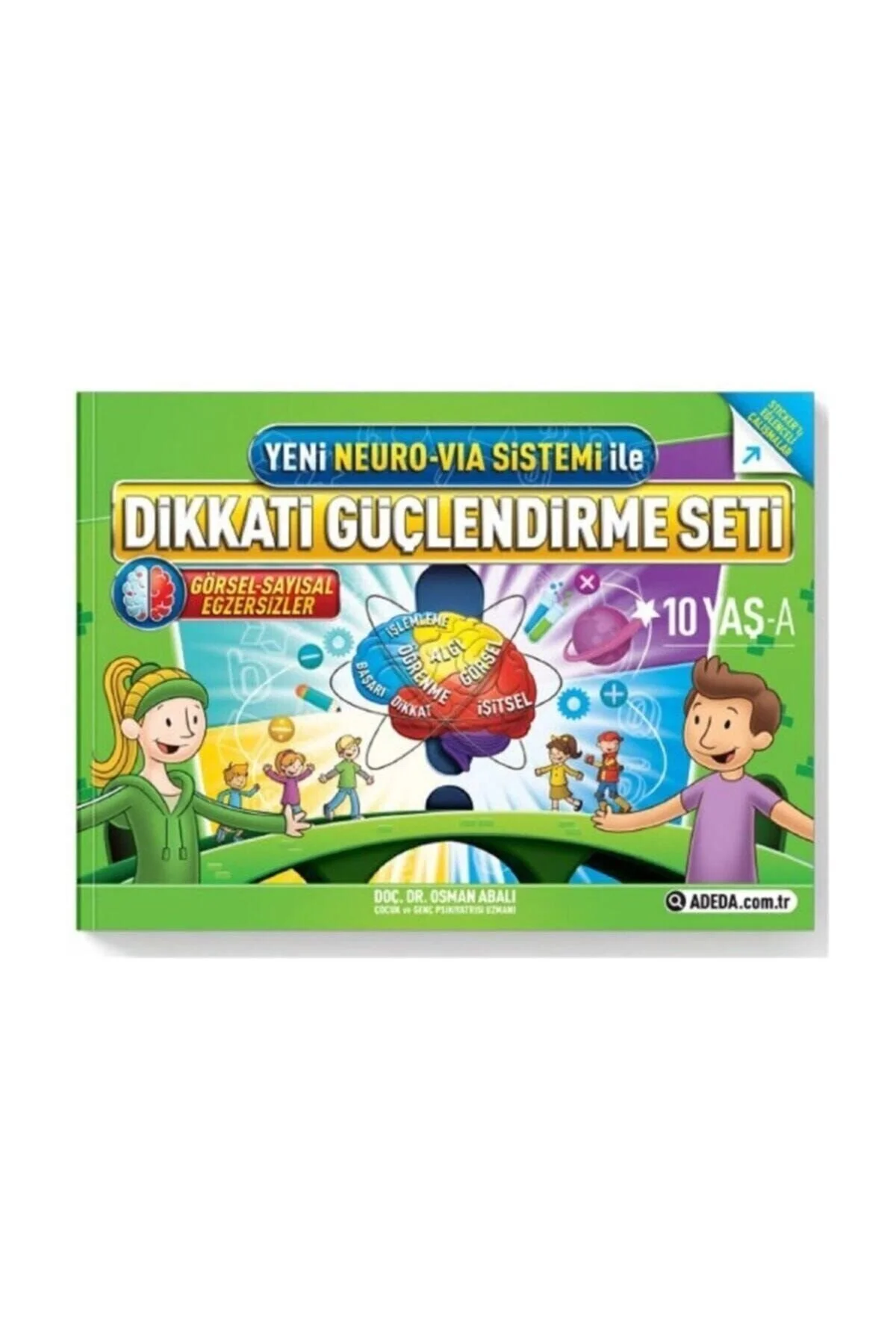 کتاب های فعالیت و آموزشی تقویت توجه مجموعه 10 سن Adeda Yayınları