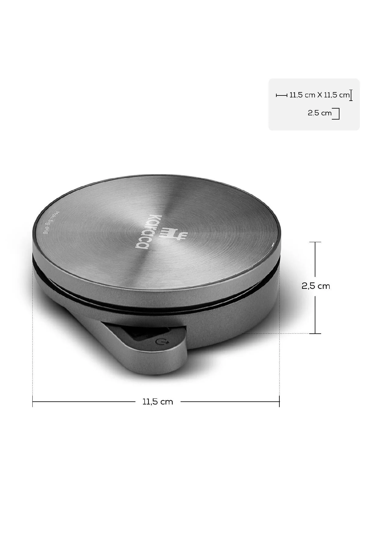 ترازو آشپزخانه ترازوی 1003 SELF POWER INOX با نمایشگر انرژی جنبشی 5 کیلوگرم ظرفیت اورجینال Karaca