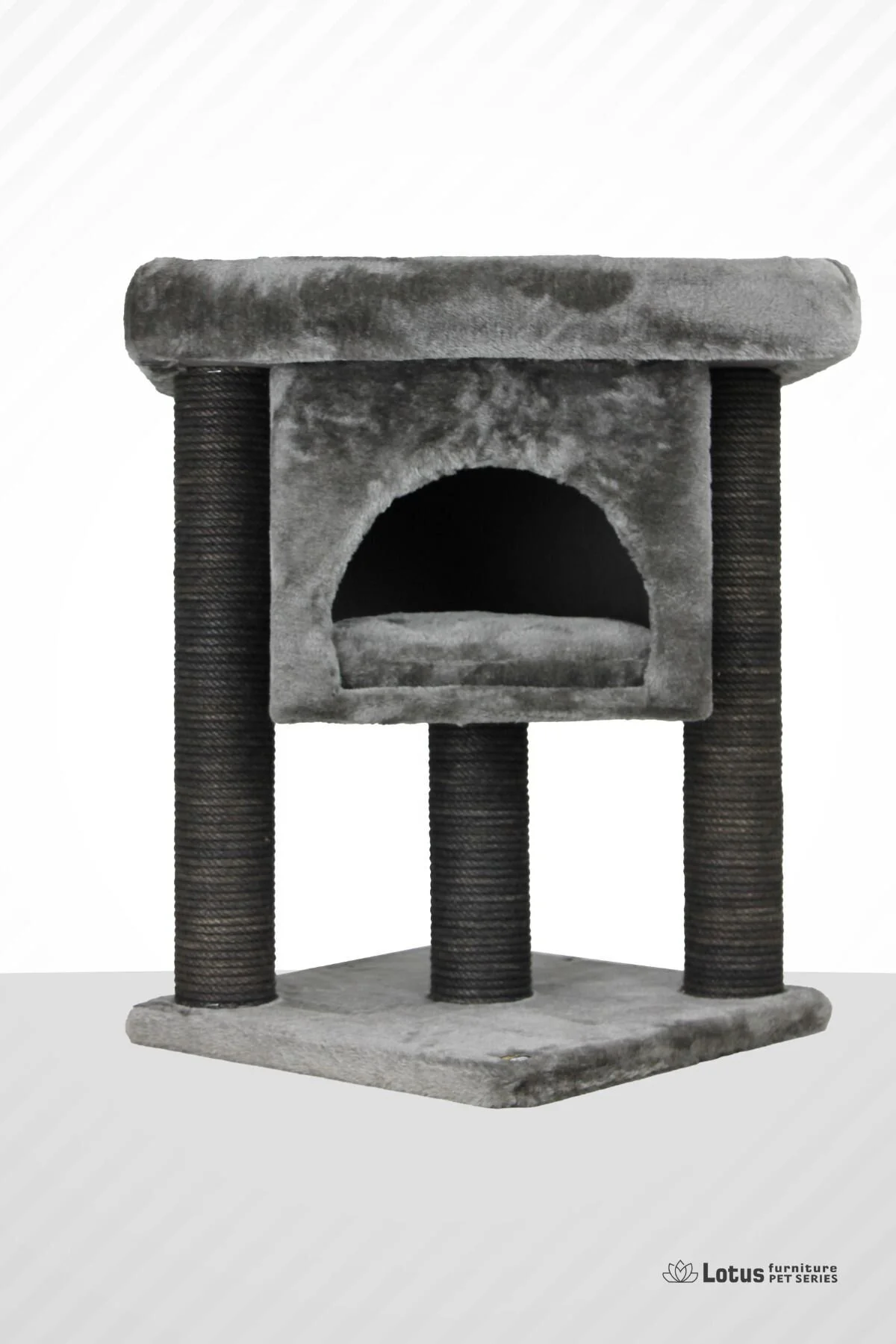تخته و وسایل خراش گربه خاکستری خانه از نظر با مقیاس  LOTUS FURNITURE PET SERIES