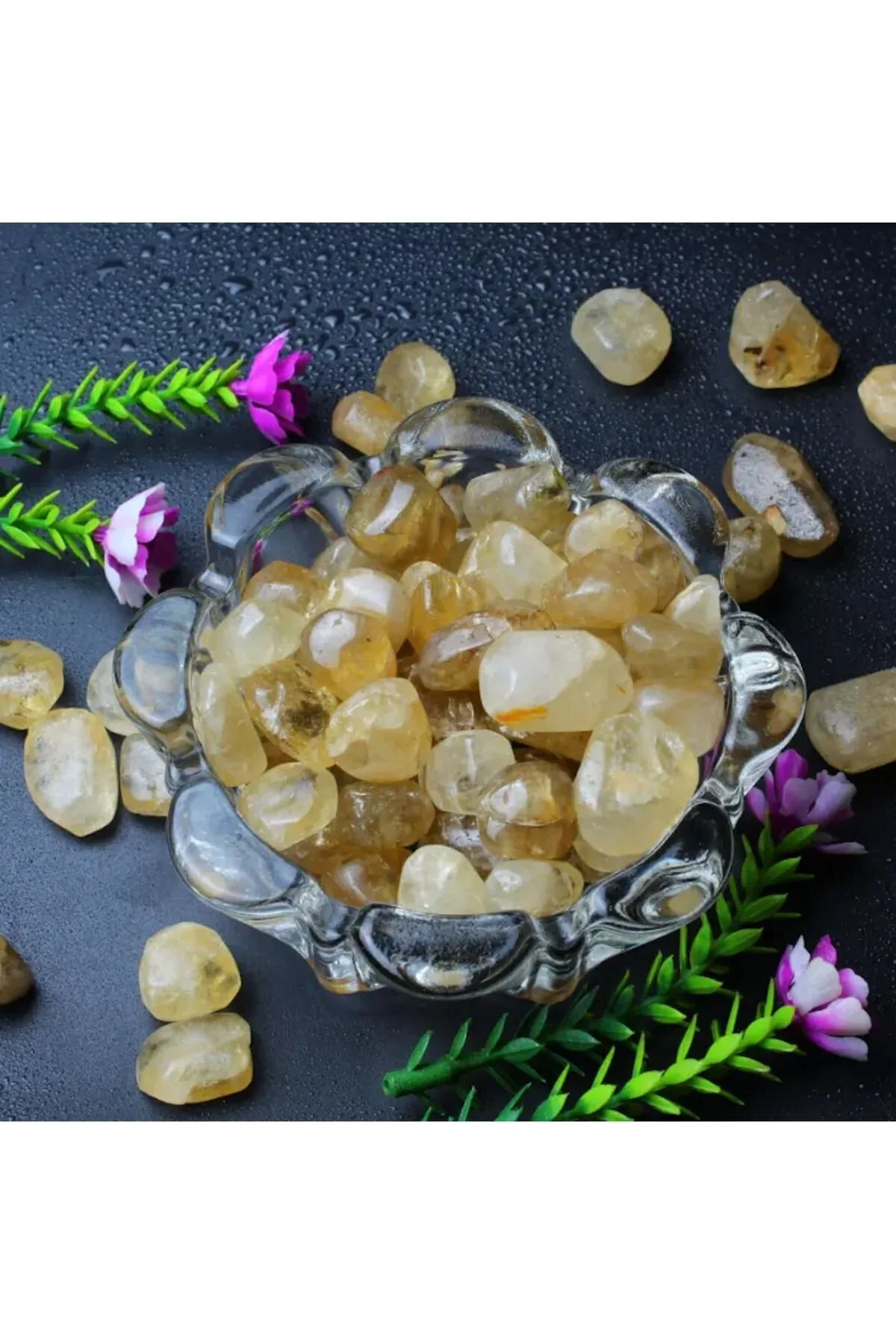 دستبند فشن 1 سنگ پول طبیعی سیترین سایز کیف | هدیه Mystic Energy