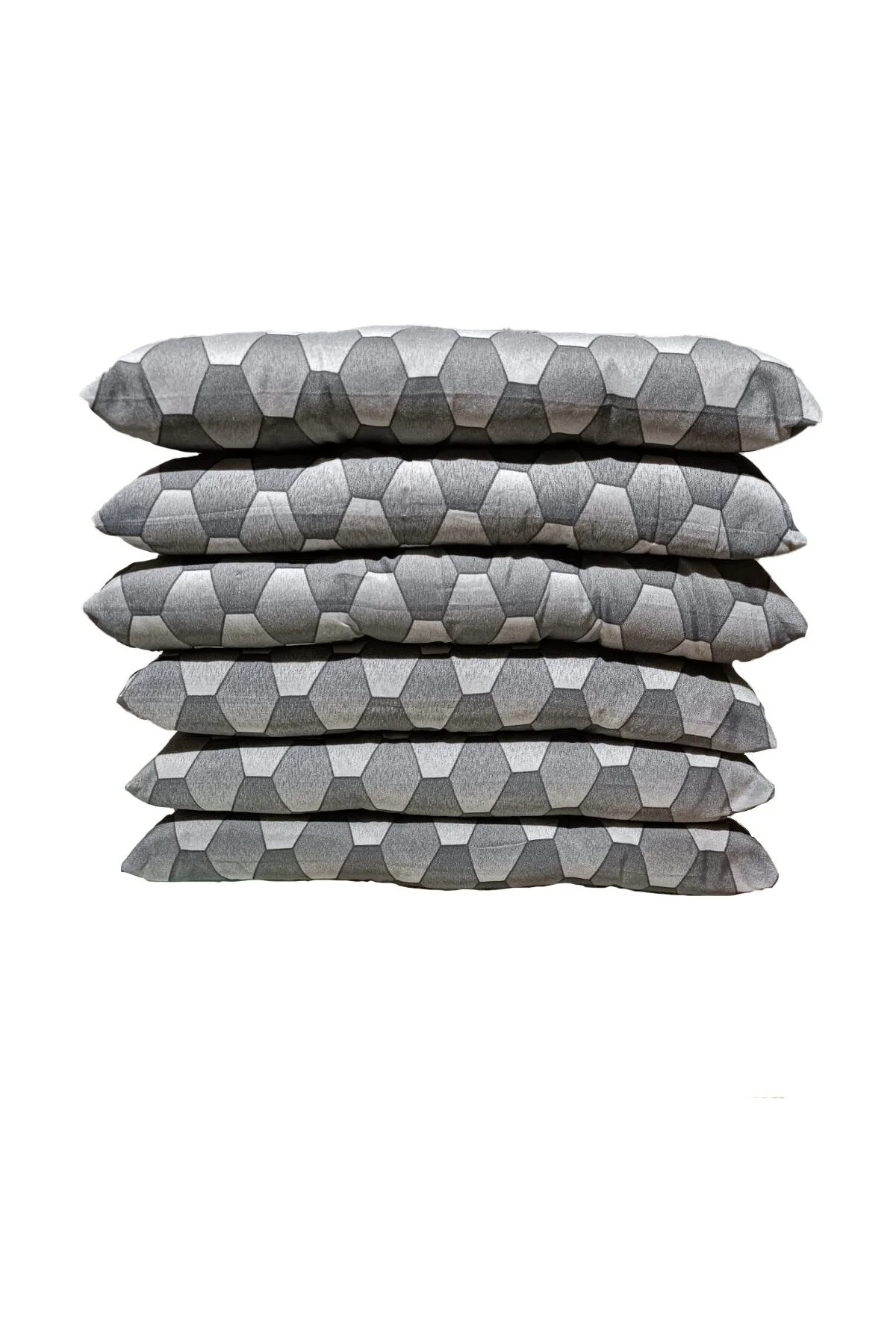 کوسن باغی صندلی 40X40 فیبر پر کردن 6 نقطه پولکا خاکستری Mor Minder