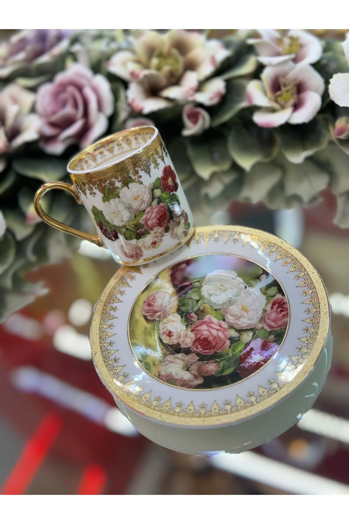 فنجان قهوه مجموعه چینی 6 PERSON ESTERHOMEDECOR hediye