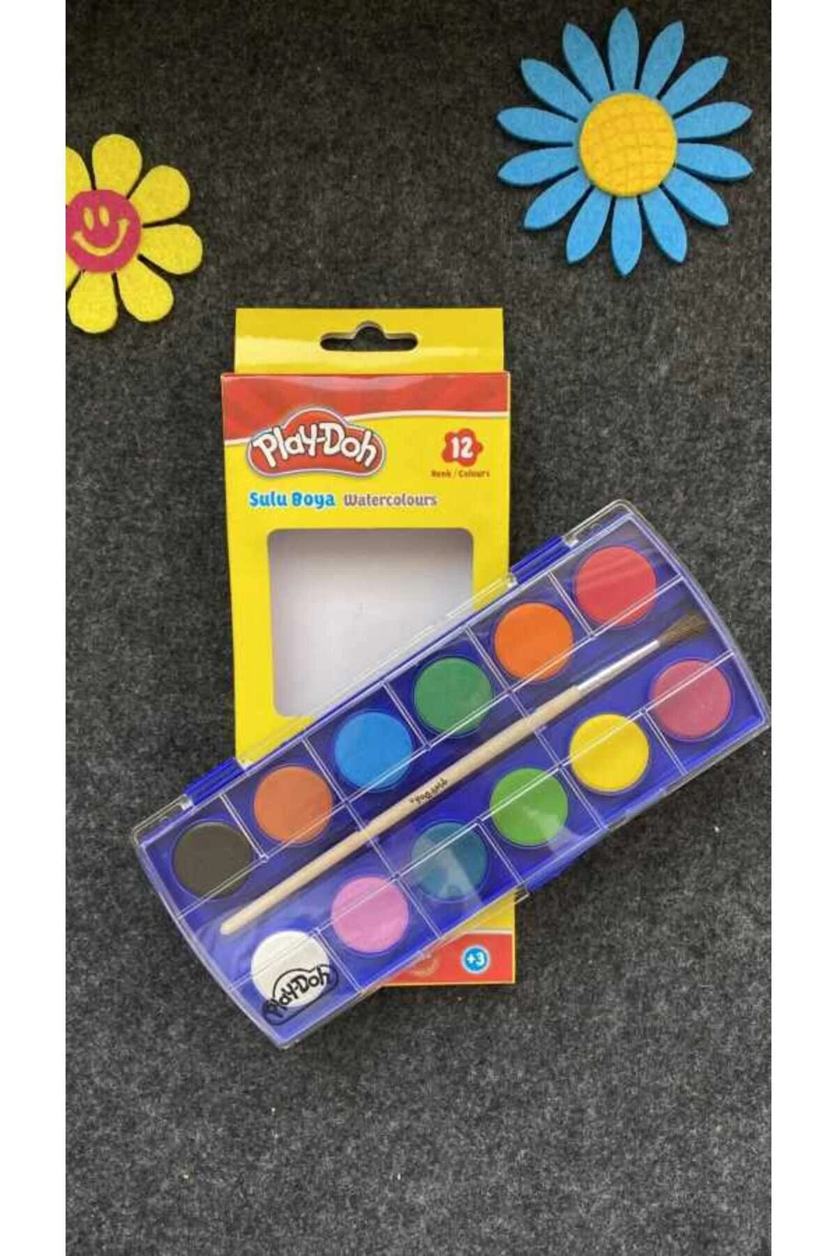 آبرنگ PLAY DOH 12LI رنگ بزرگ وات Hasbro