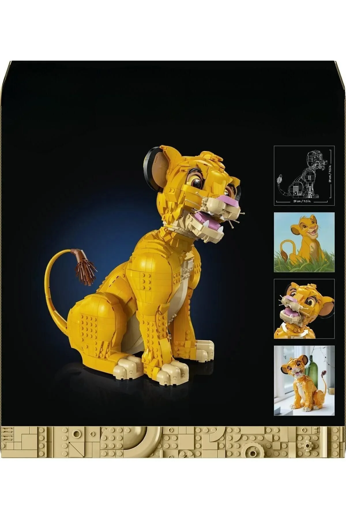 لگو و اسباب بازی های ساخت محور مجموعه ساز پازل اره منبت کاری مویی سه بعدی YOUNG LION KING SIMBA برای بزرگسالان 1445 قطعه از ترکیه Irk Lemoon