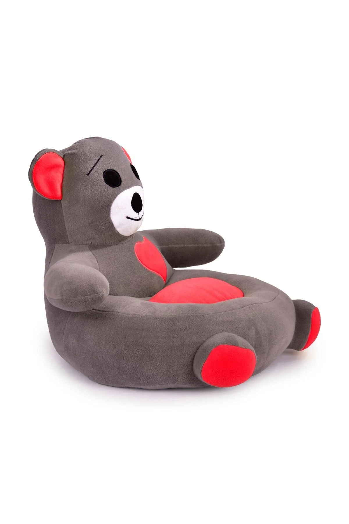اسباب بازی های پشمی صندلی مخملی بچه خرس عروسکی – TEDDY BEAR SEAT GREY FUCHSIA TOKKO