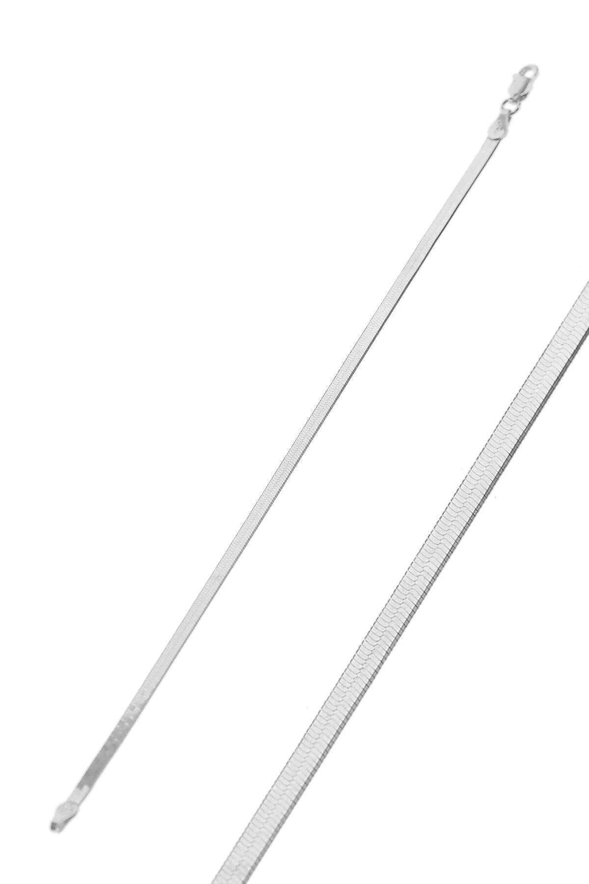 دستبند نقره ای تخت ایتالیایی SGTL 9832 جلیقه Söğütlü Silver