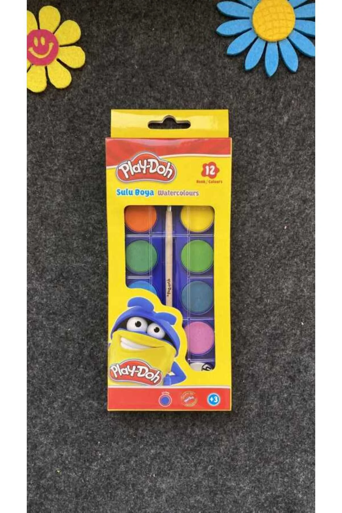 آبرنگ PLAY DOH 12LI رنگ بزرگ وات Hasbro