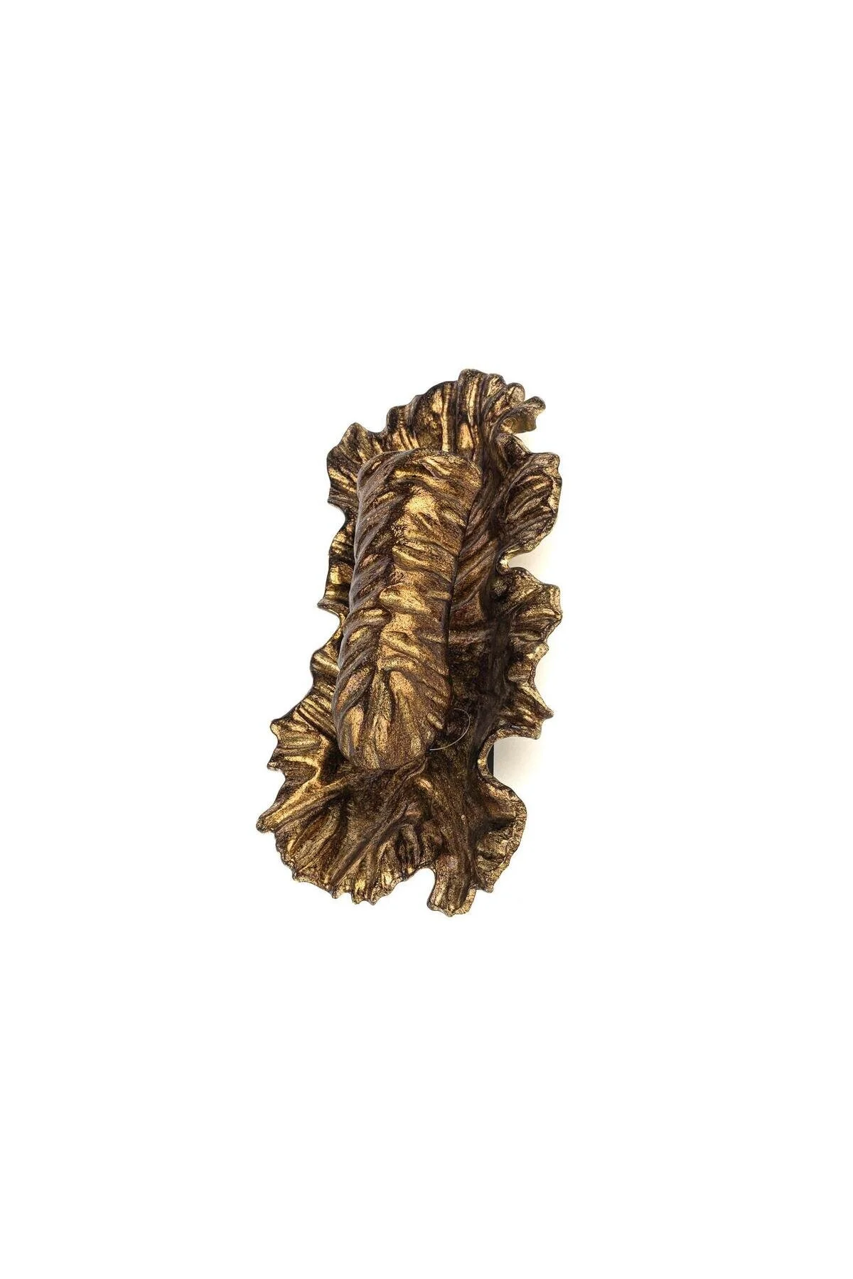 دیواری آپلیک برگ طلای باستانی SKLIK 18X35X12CM Mikasa Moor