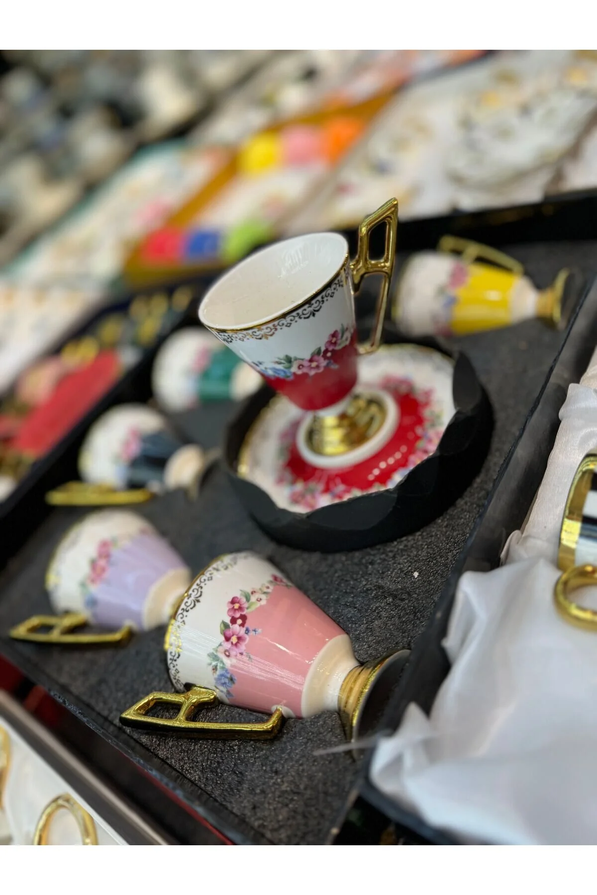 فنجان قهوه مجموعه چینی 6 PERSON ESTERHOMEDECOR hediye
