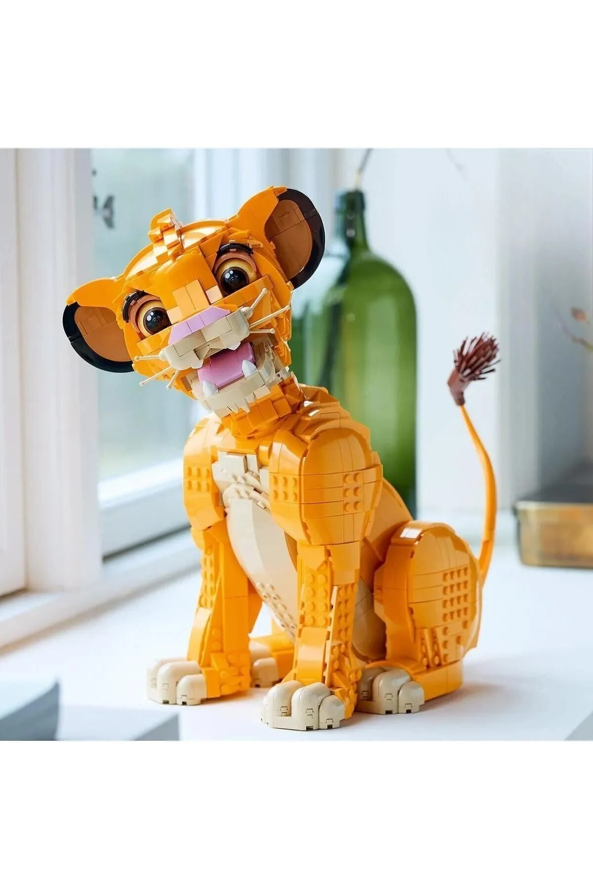 لگو و اسباب بازی های ساخت محور مجموعه ساز پازل اره منبت کاری مویی سه بعدی YOUNG LION KING SIMBA برای بزرگسالان 1445 قطعه از ترکیه Irk Lemoon