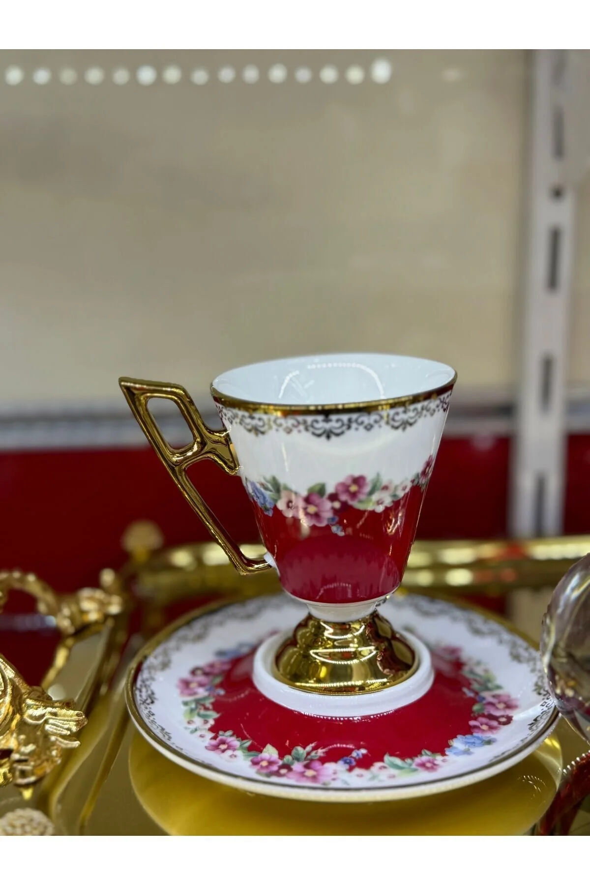 فنجان قهوه مجموعه چینی 6 PERSON ESTERHOMEDECOR hediye