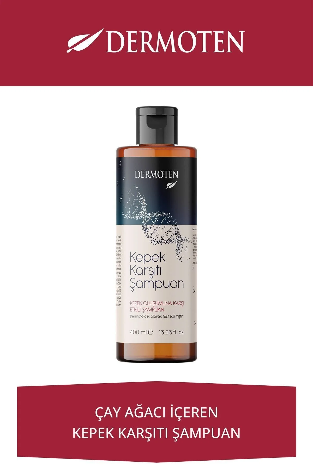 شامپو ضد شوره درموتن ۴۰۰ میل Dermoten Anti-Dandruff