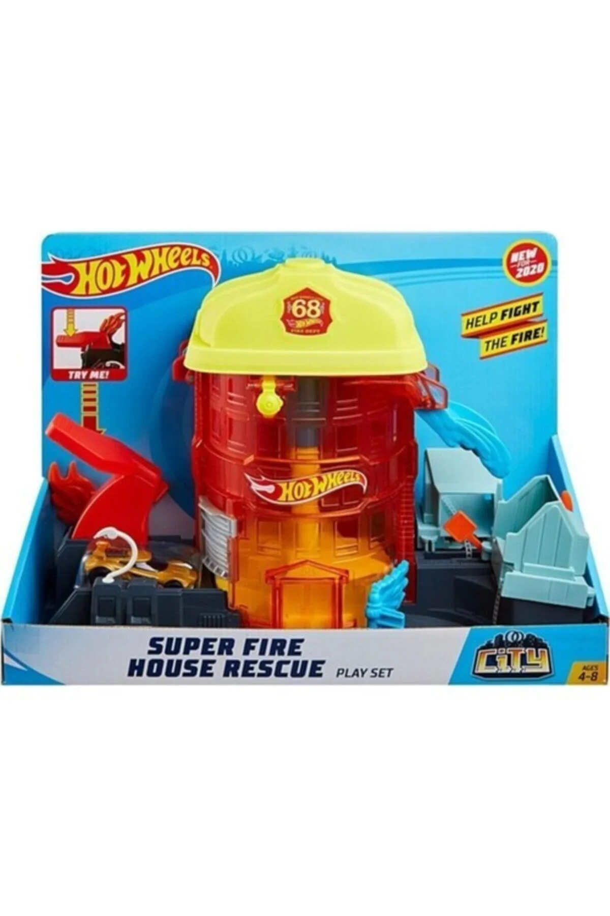 ست وسیله نقلیه HOTWHEELS WHEEL RACING WORLD PLAY SET FNB15 GJL06 SUPER FIRE TRUCK ADVENTURE از ترکیه HOT WHEELS