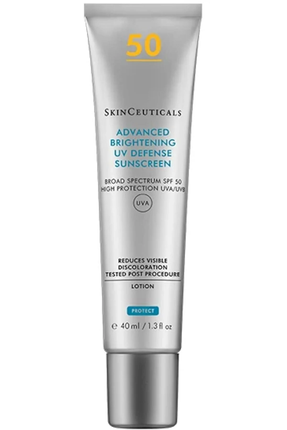 Skinceuticals ضدآفتاب پیشرفته با SPF50+ و ویژگی‌های روشن‌کننده 40 میلی‌لیتر