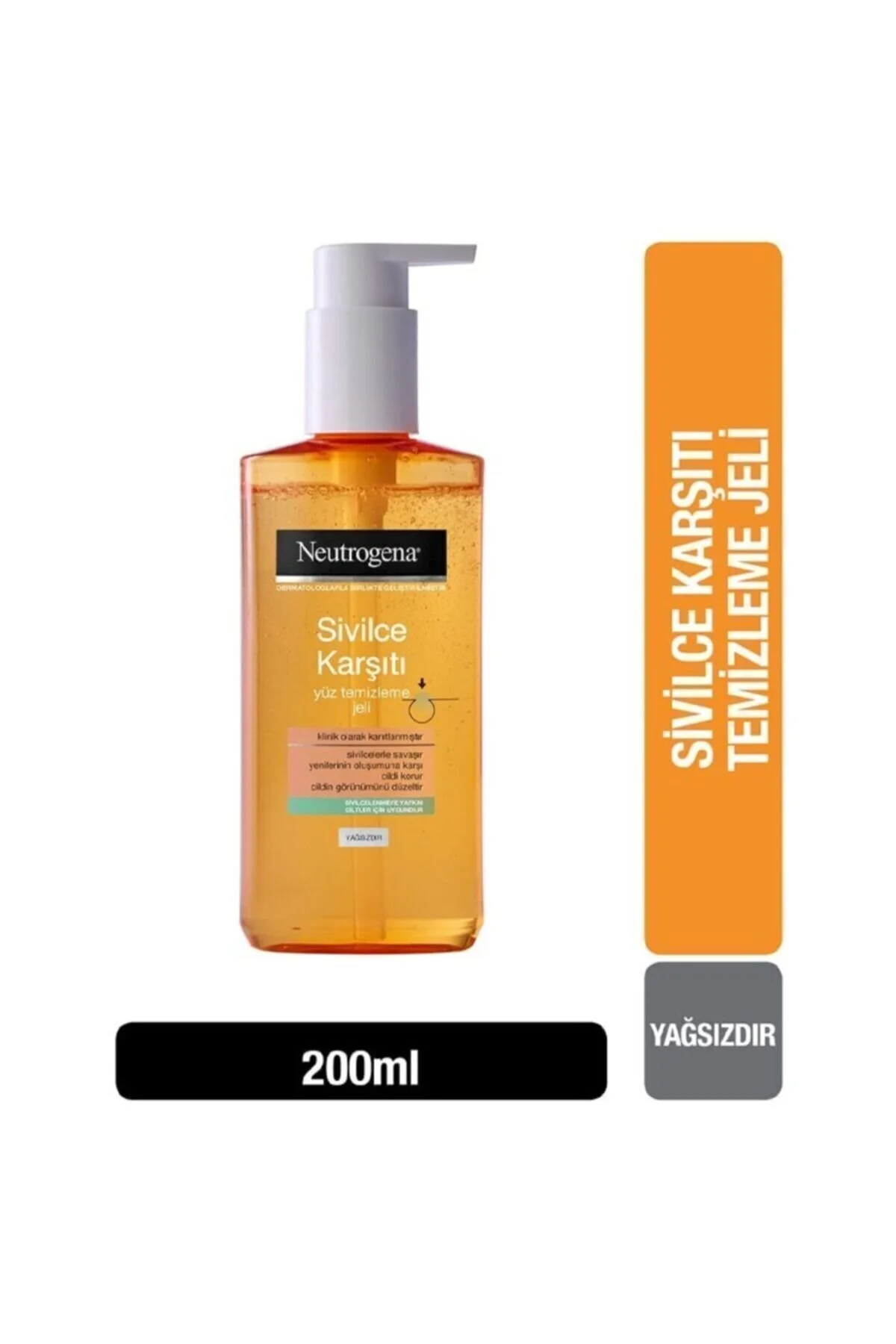 پاک‌کننده صورت روزانه بدون چربی مدل Visibly Clear حجم 200 میلی‌لیتر نوتروژینا Neutrogena