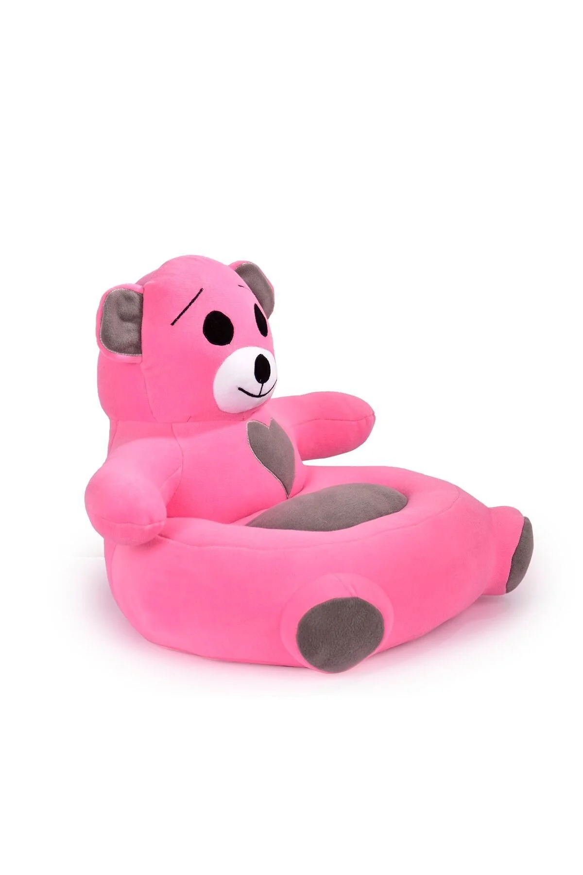 اسباب بازی های پشمی صندلی مخملی بچه خرس عروسکی – TEDDY BEAR SEAT صورتی خاکستری TOKKO