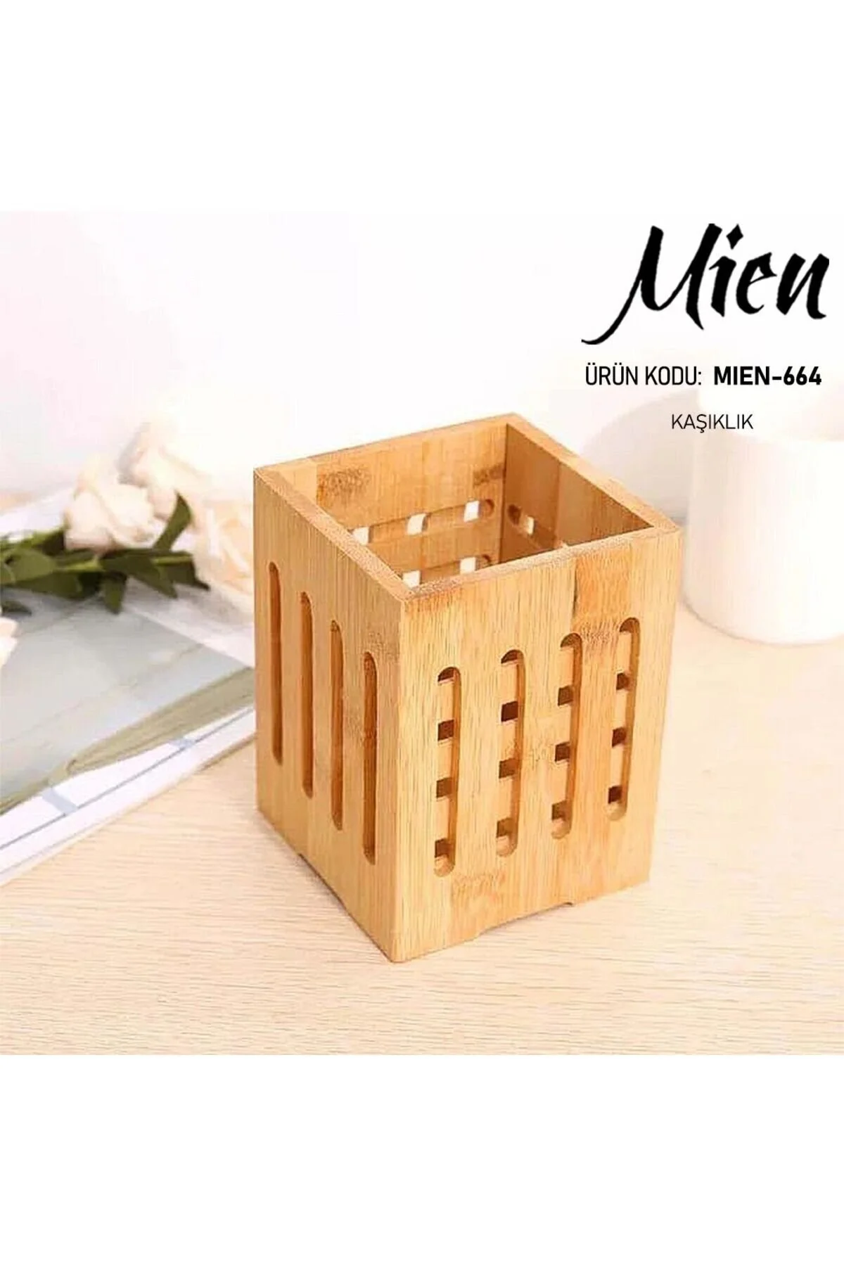 جای قاشق و چنگال میهن بامبو اورجینال LILY HOME