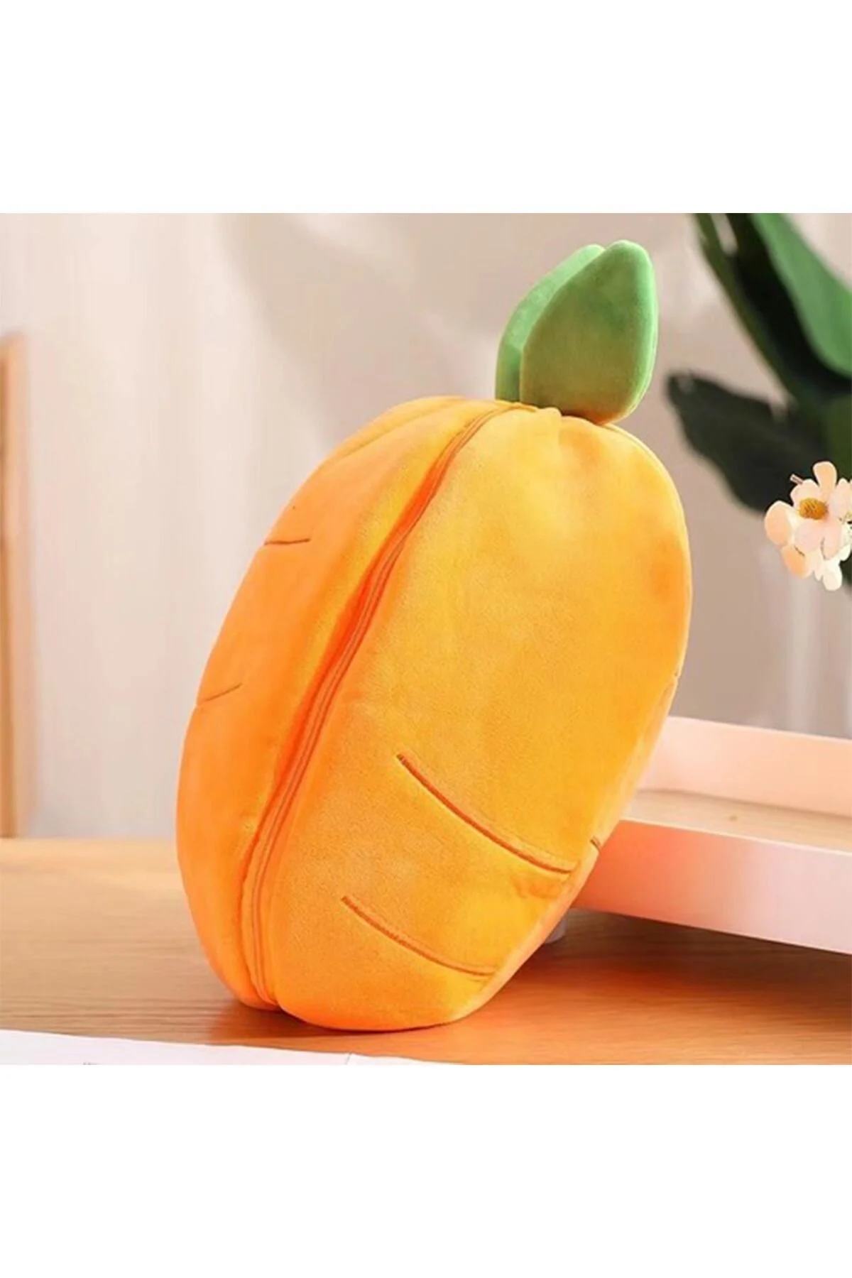 اسباب بازی های پشمی بالش 35 سانتی متری هویج خرگوش مخمل دار 2 رو Pufu Toys