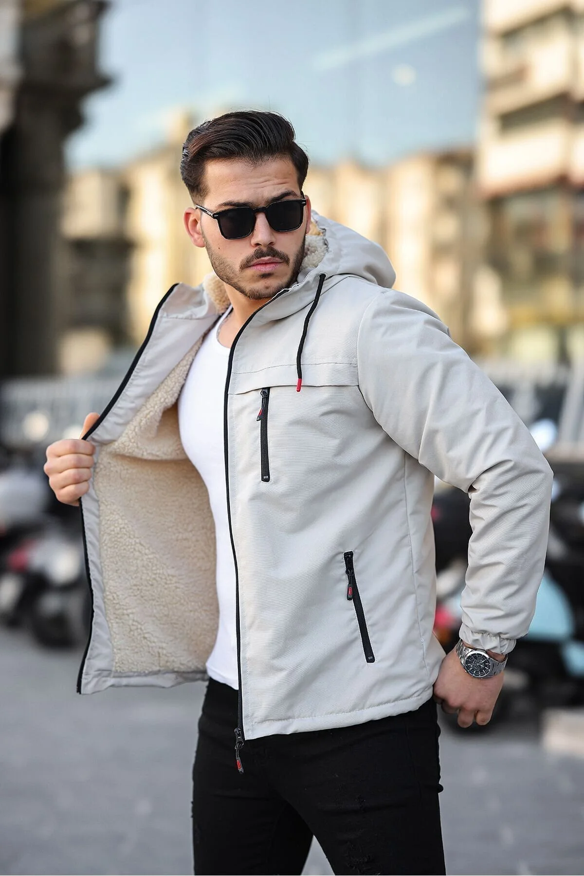کاپشن کت مردانه سرد و ضد باد FLUEND MODA