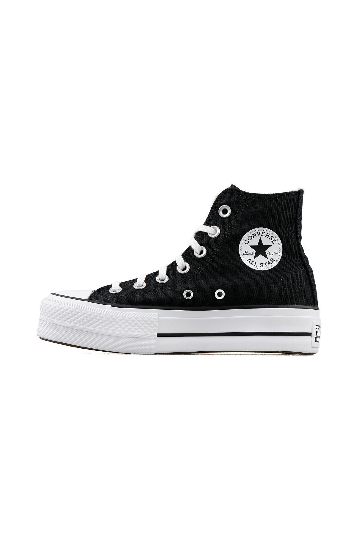 کفش های کژوال زنانه چاک تیلور همه سکوی استار روزانه سیاه Converse