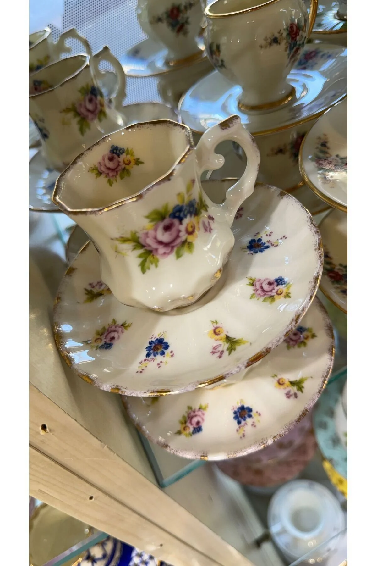 فنجان قهوه ESTERHOMEDECOR EL نقاشی 6 چینی PERONS Handmade