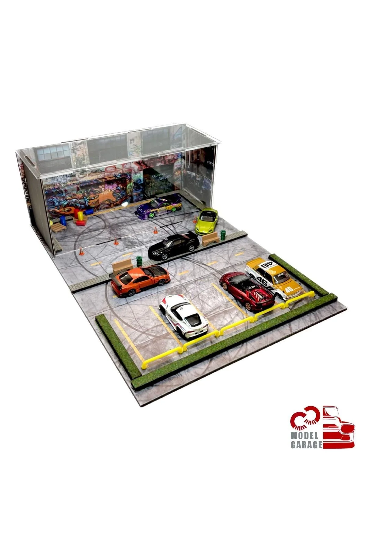 مدل خودرو 1 64 SCALE TOKYO VEHICLE PARKING DIORAMA DIECAST DISPLAY STAND SHELF CAR GARAGE TOY از ترکیه ÜRETİM