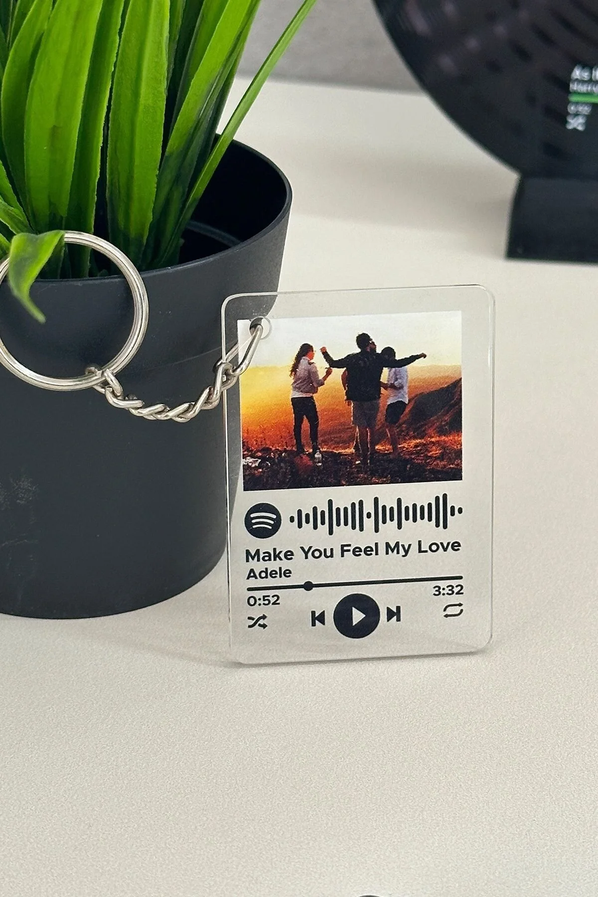 جلیقه کلید جاکلیدی عکس شخصی SPOTIFY هدیه برای عاشق دوست تولد BLUE HOME'S