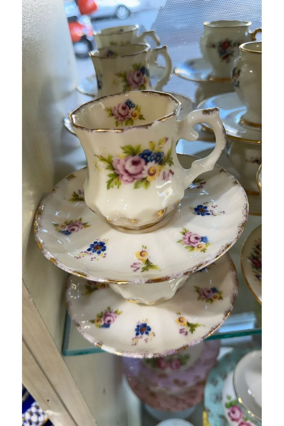 فنجان قهوه ESTERHOMEDECOR EL نقاشی 6 چینی PERONS Handmade
