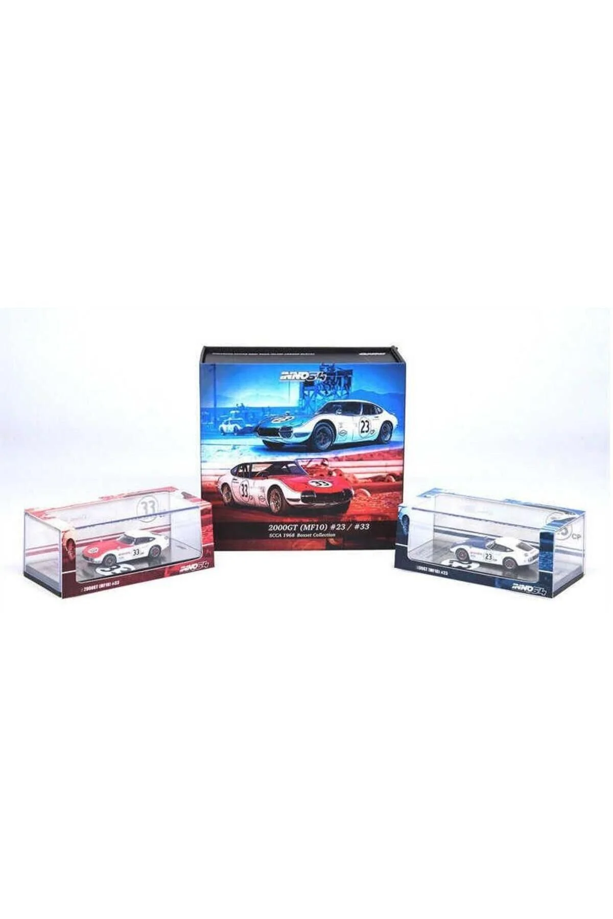 مدل خودرو TOYOTA 2000GT MF10 23 33 SCCA 1968 BOX SET COLLECTION 1 64 MODEL CAR اورجینال Inno