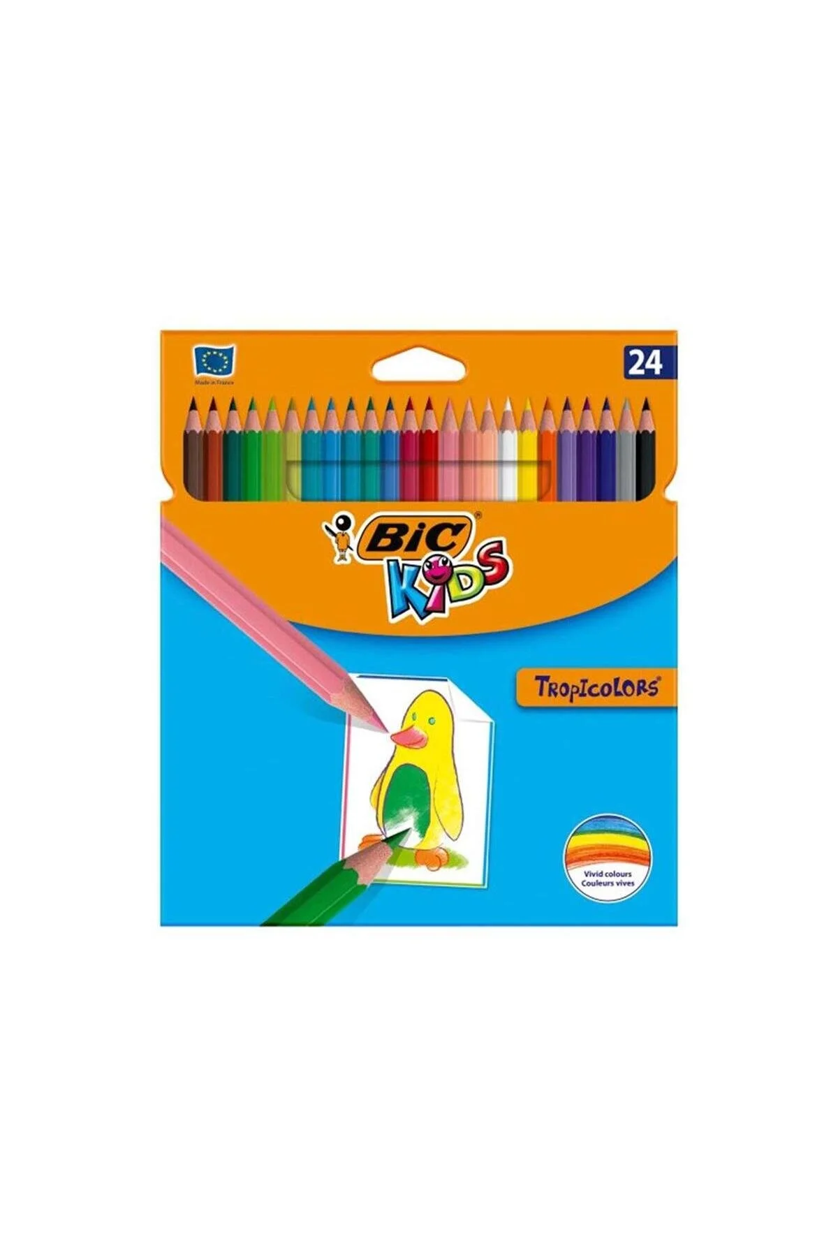 مداد رنگی چند رنگ بسته KIDS 24 بیک Bic