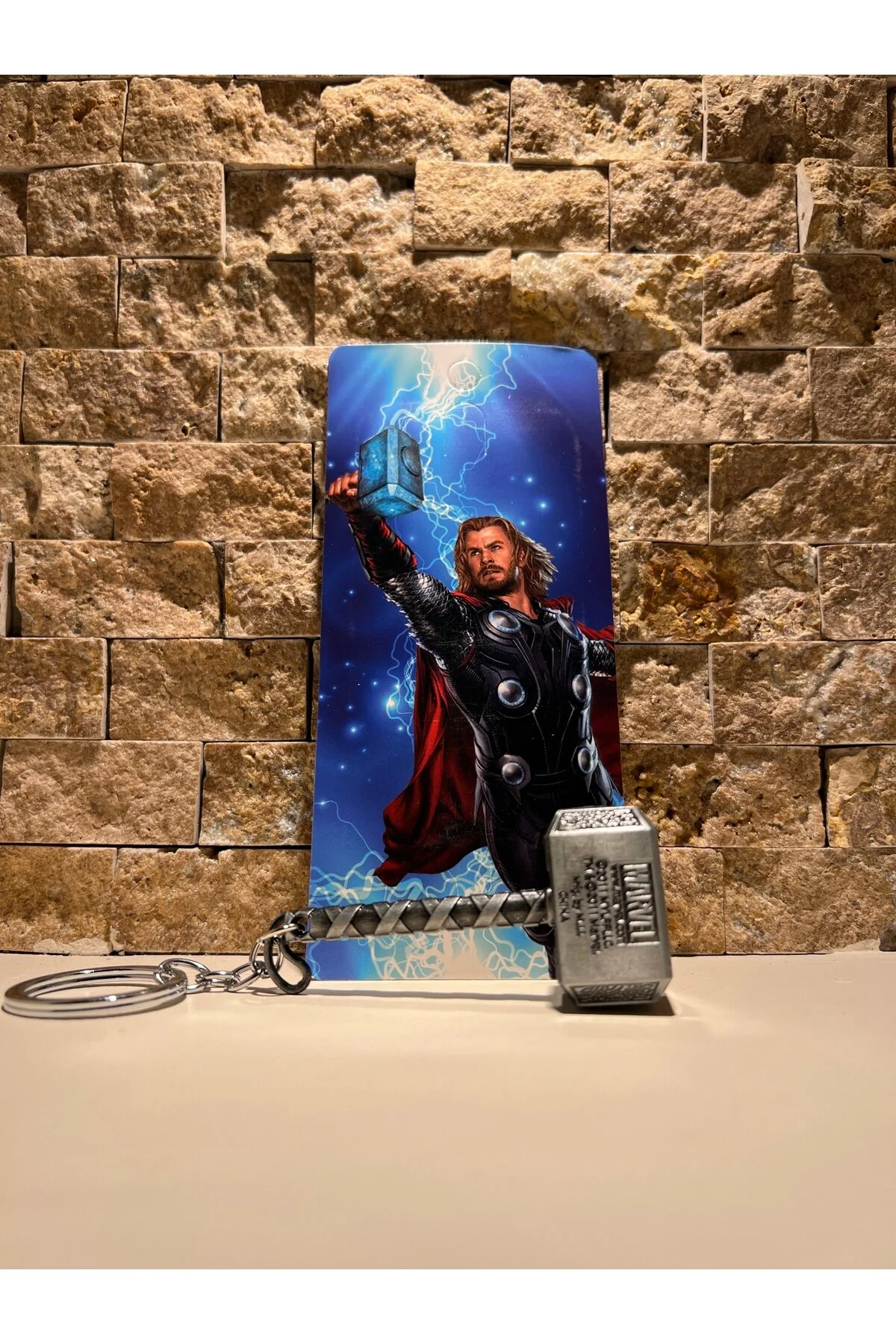 جلیقه کلید رنگ مسی جاکلیدی چکشی مارول THE AVENGERS THOR daısydecoratıon
