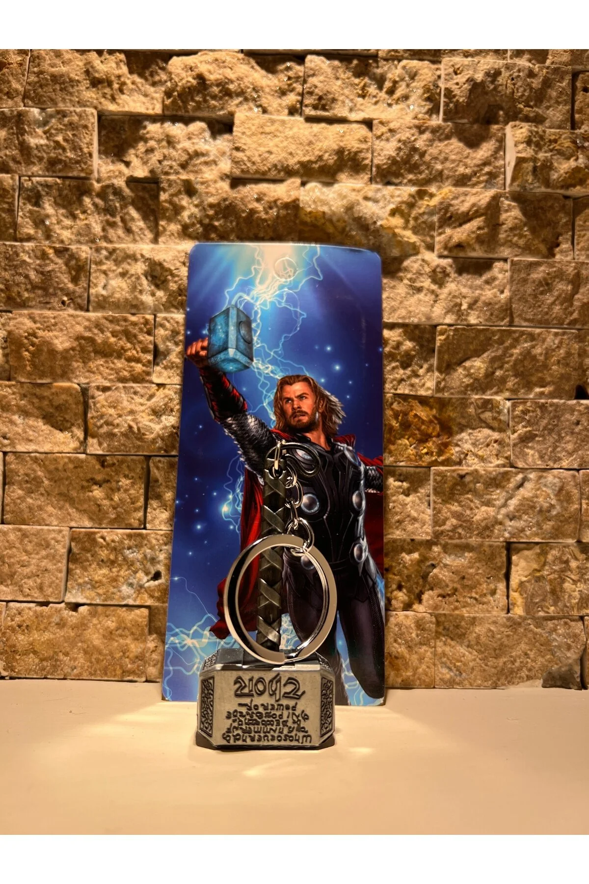 جلیقه کلید رنگ مسی جاکلیدی چکشی مارول THE AVENGERS THOR daısydecoratıon