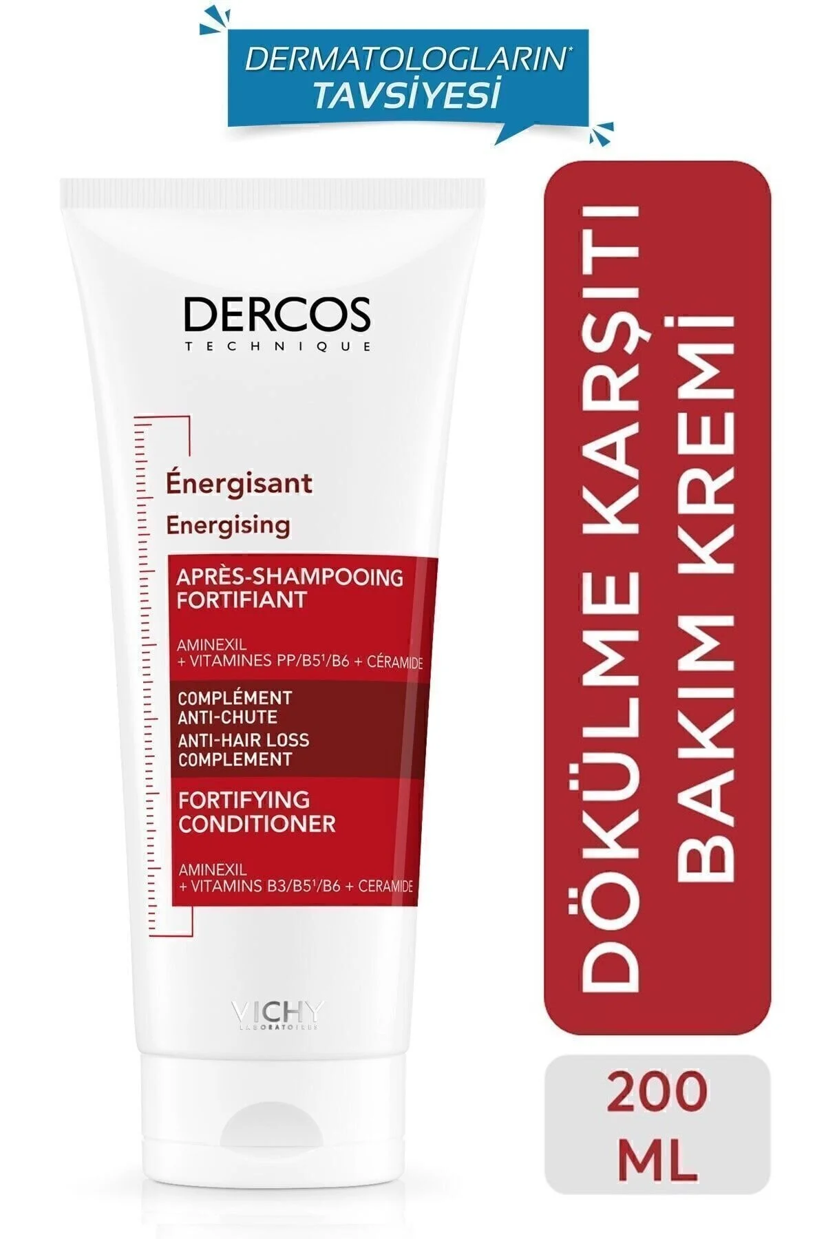 نرم کننده مو تهویه مطبوع DERCOS 150 میل ویشی Vichy