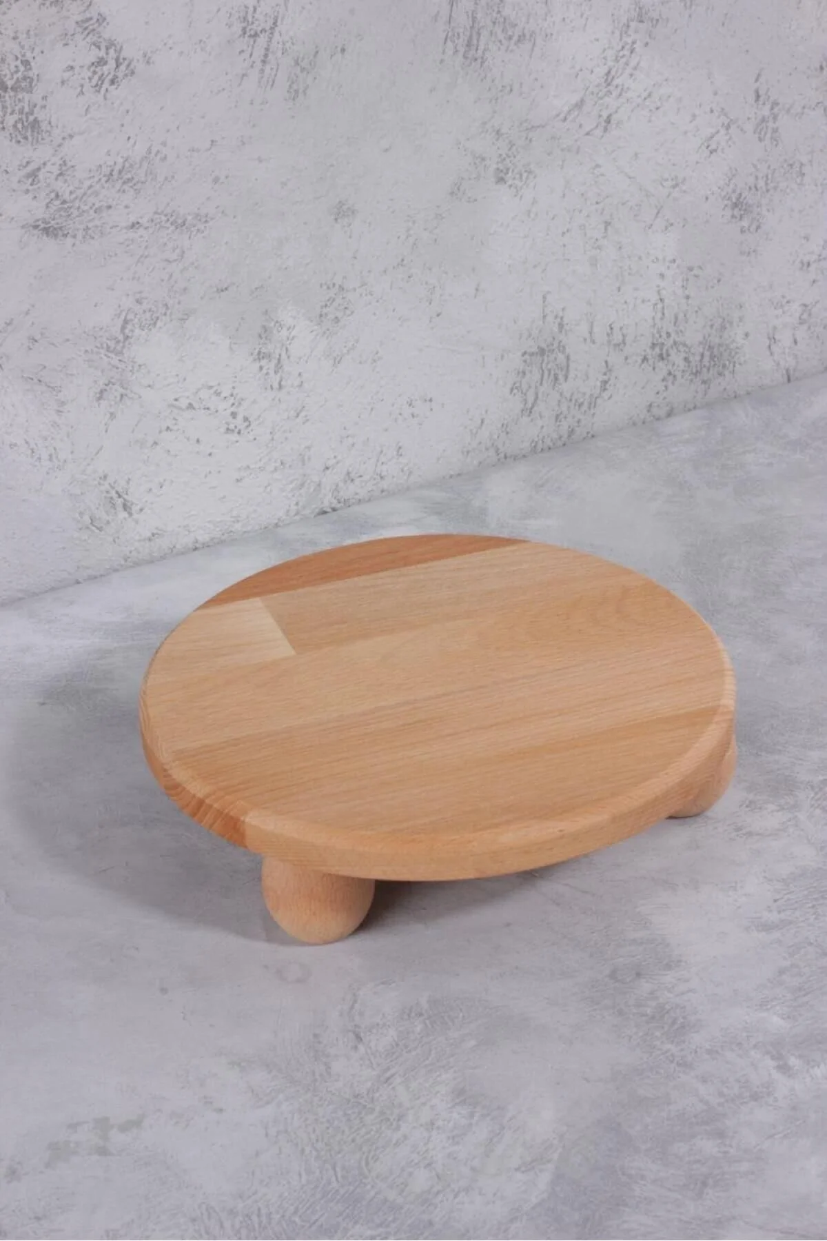 بشقاب چند رنگ ارائه چوب لوکس صفحه نمایش دور توپ قهوه پنیر غرفه کیک 25 سانتی متر İLİVA