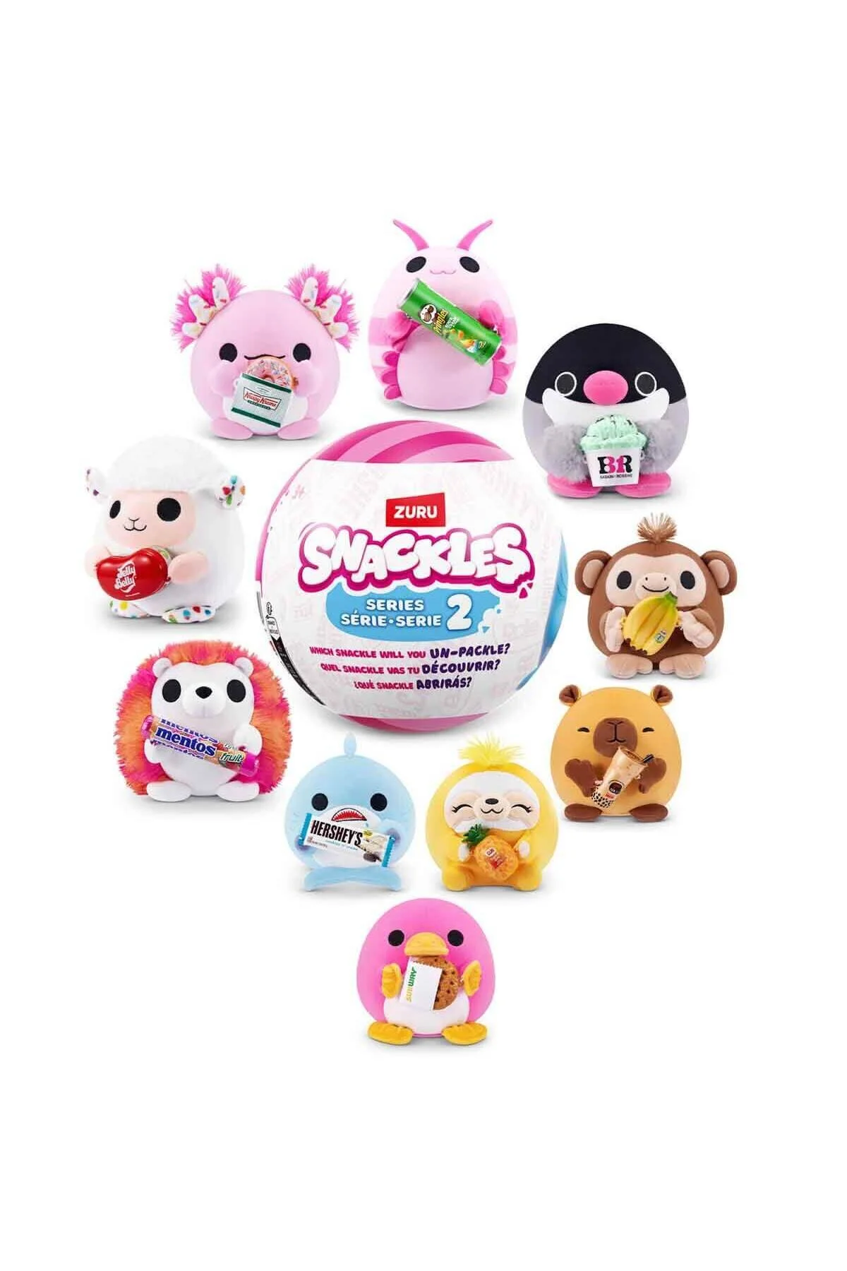 اسباب بازی های پشمی SNACKLES ABURCUBUR 12CM SURPRISE PLUSH S2 5UA02000 Genel Markalar